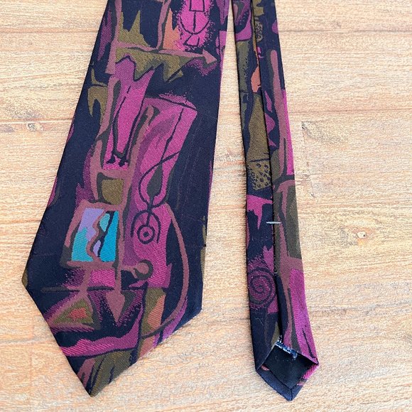 Pacc Silk Mens Necktie - Abstract - Picture 2 of 6